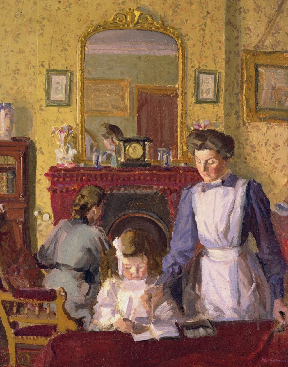 Harold Gilman - Nella nursery, Snargate Rectory
